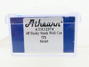 N Scale Athearn ATH12374 DTTX TTX 48' Husky Stack Well Car #56165