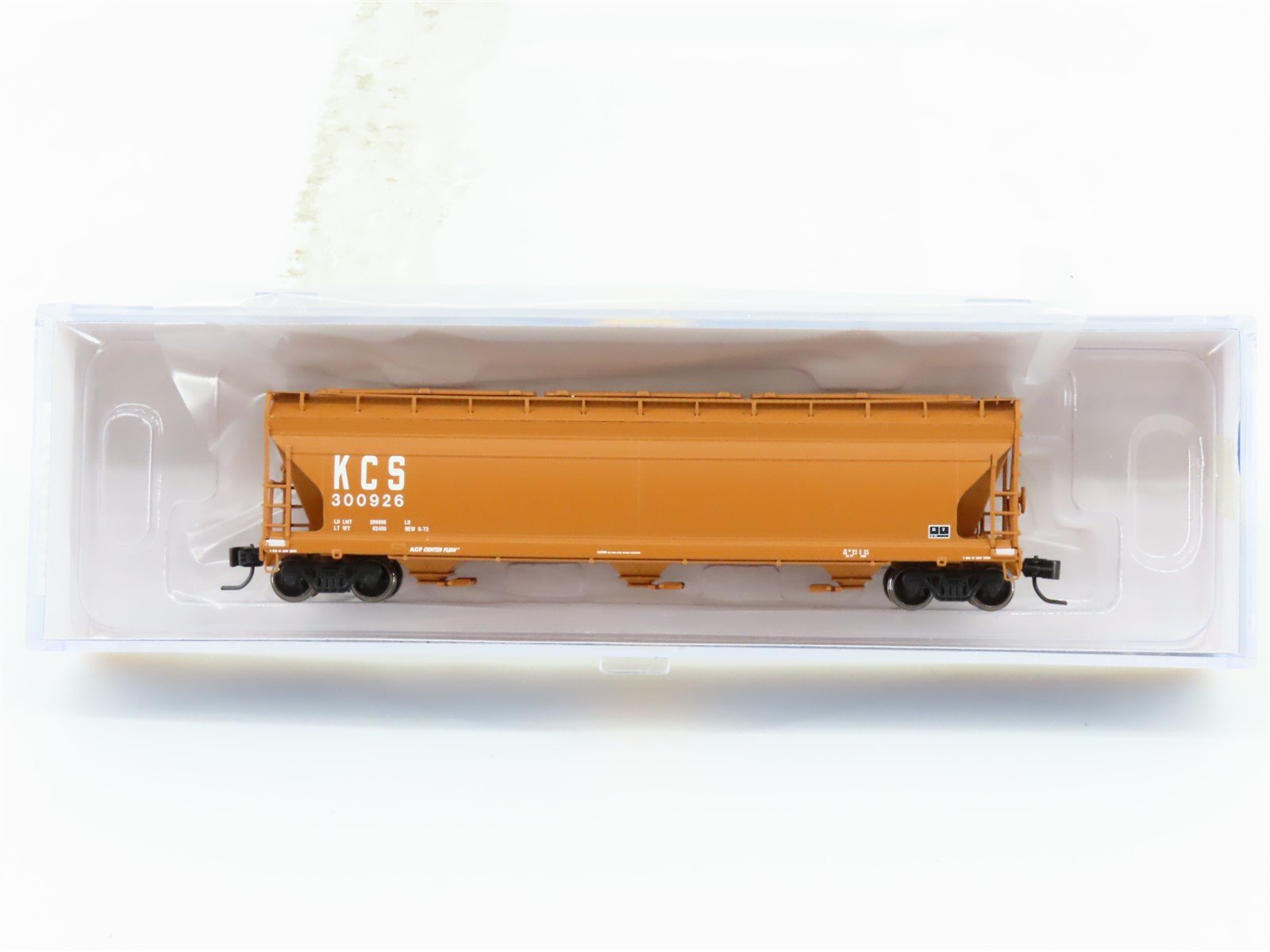 N Scale Athearn ATH6948 KCS Kansas City Southern 3-Bay Covered Hopper #300926