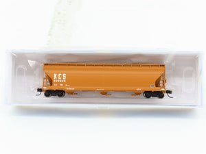 N Scale Athearn ATH6948 KCS Kansas City Southern 3-Bay Covered Hopper #300926