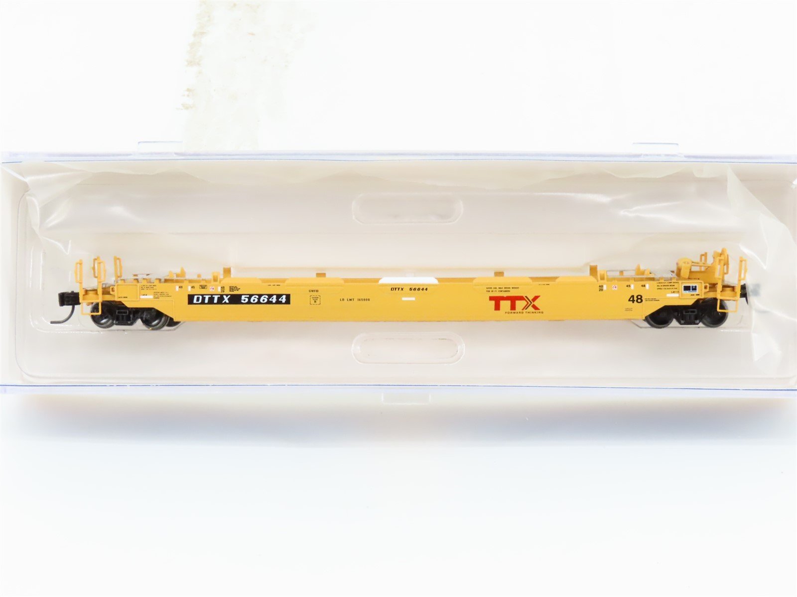 N Scale Athearn 23161 DTTX TTX 48' Husky Stack Well Car #56644