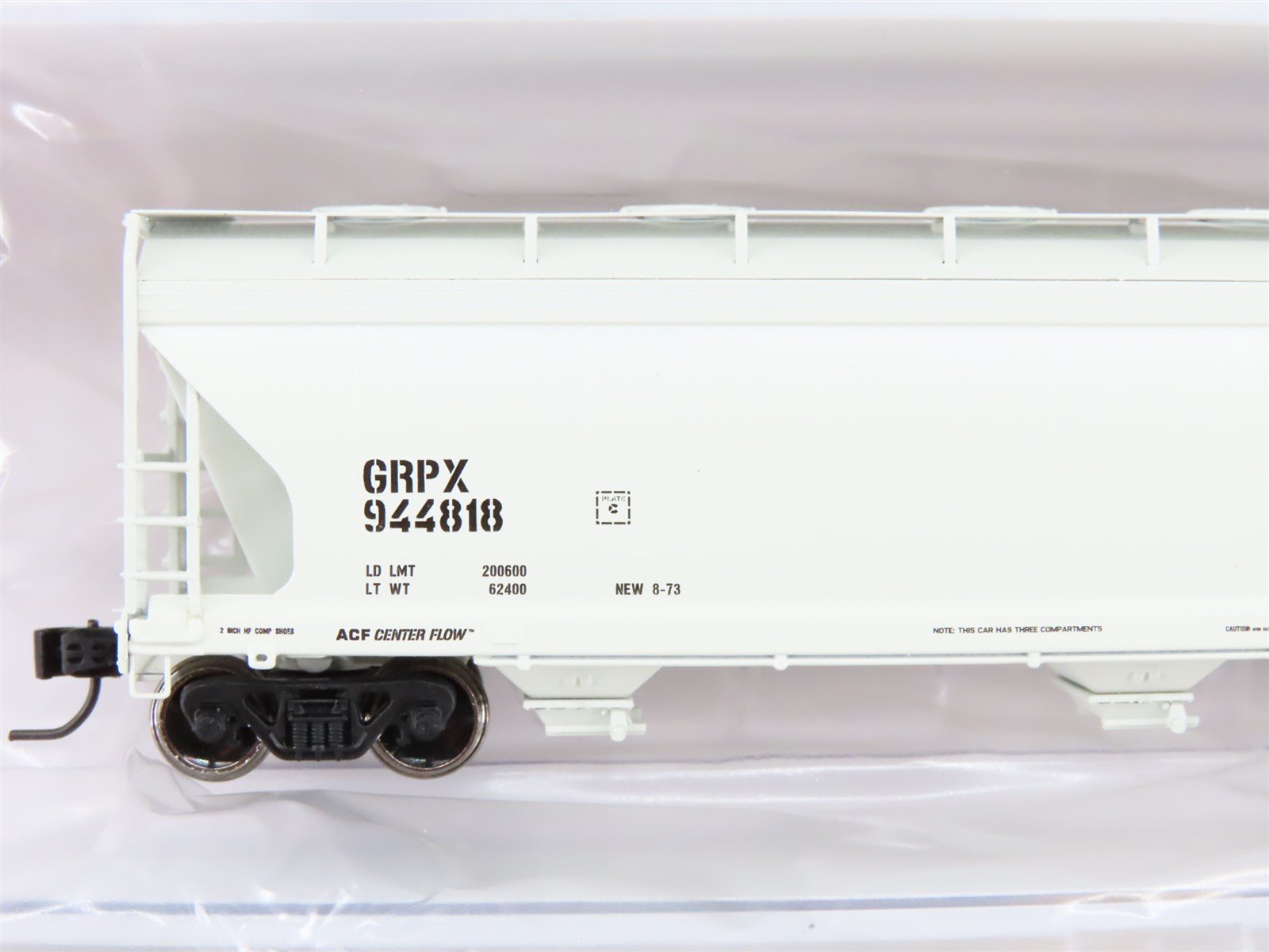 N Scale Athearn ATH6943 GRPX General Chemical 3-Bay Covered Hopper #944818