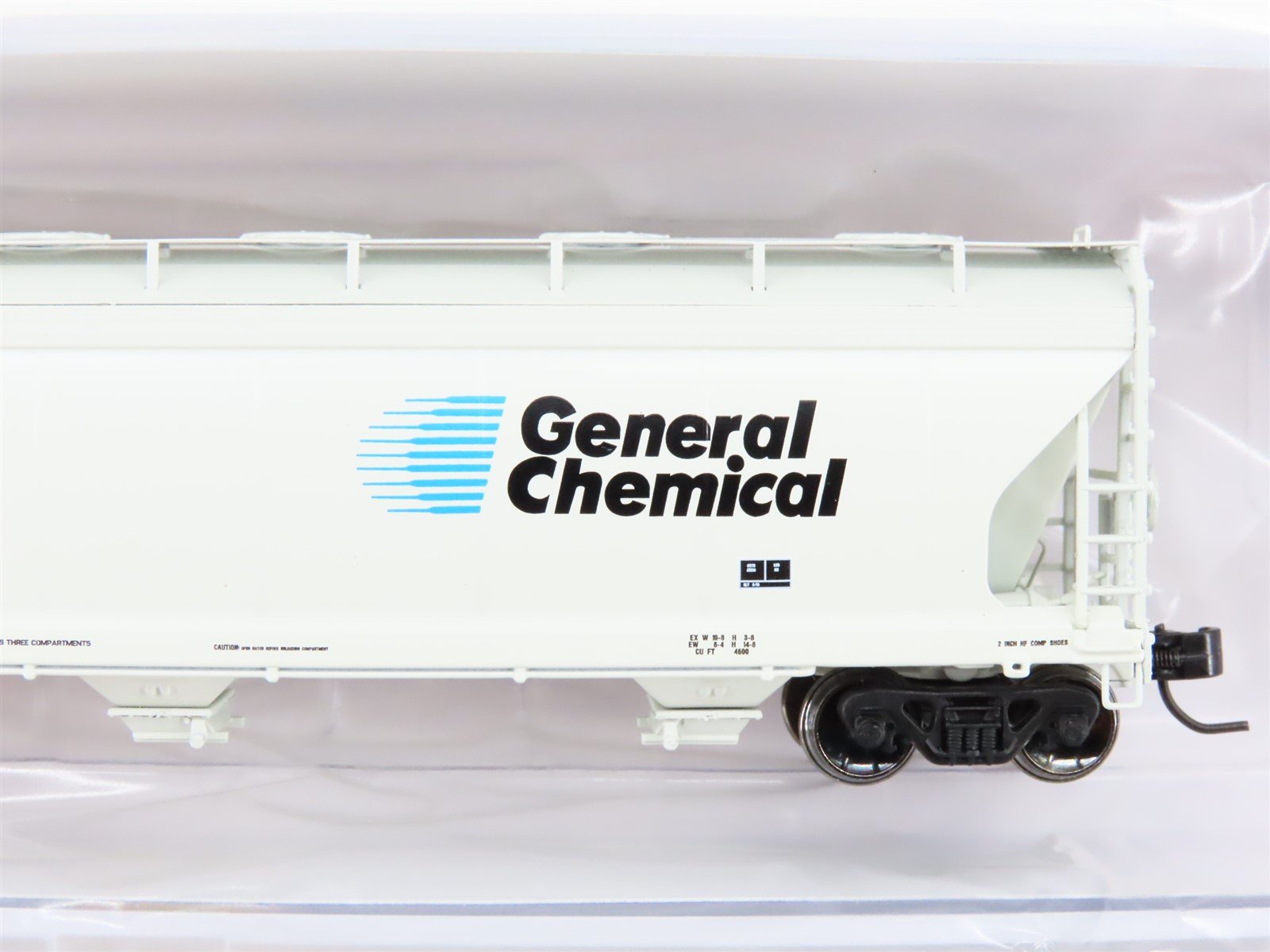 N Scale Athearn ATH6943 GRPX General Chemical 3-Bay Covered Hopper #944818