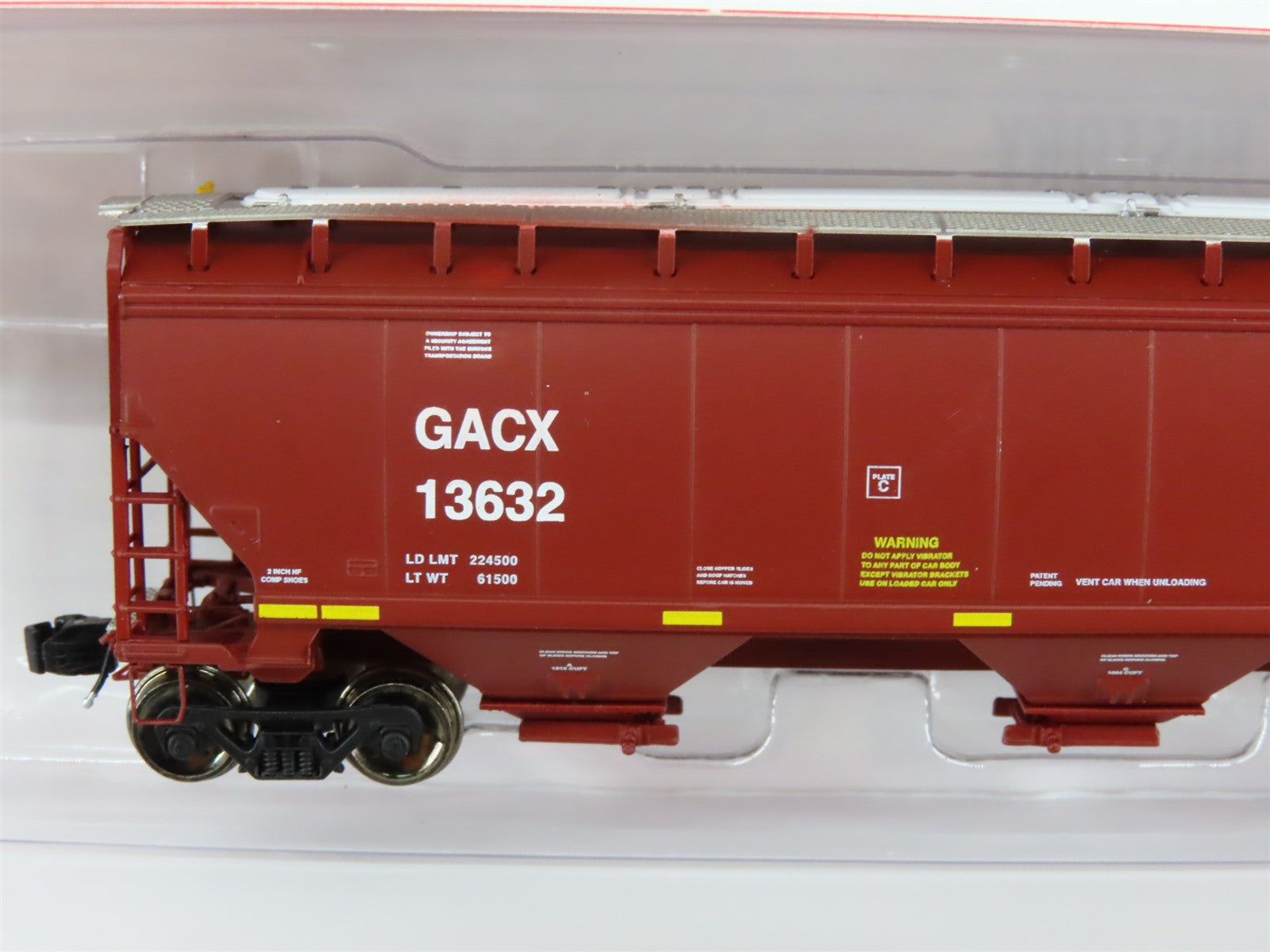 N Scaletrains.com SXT31390 Rivet Counter GACX GATX 3-Bay Covered Hopper #13632