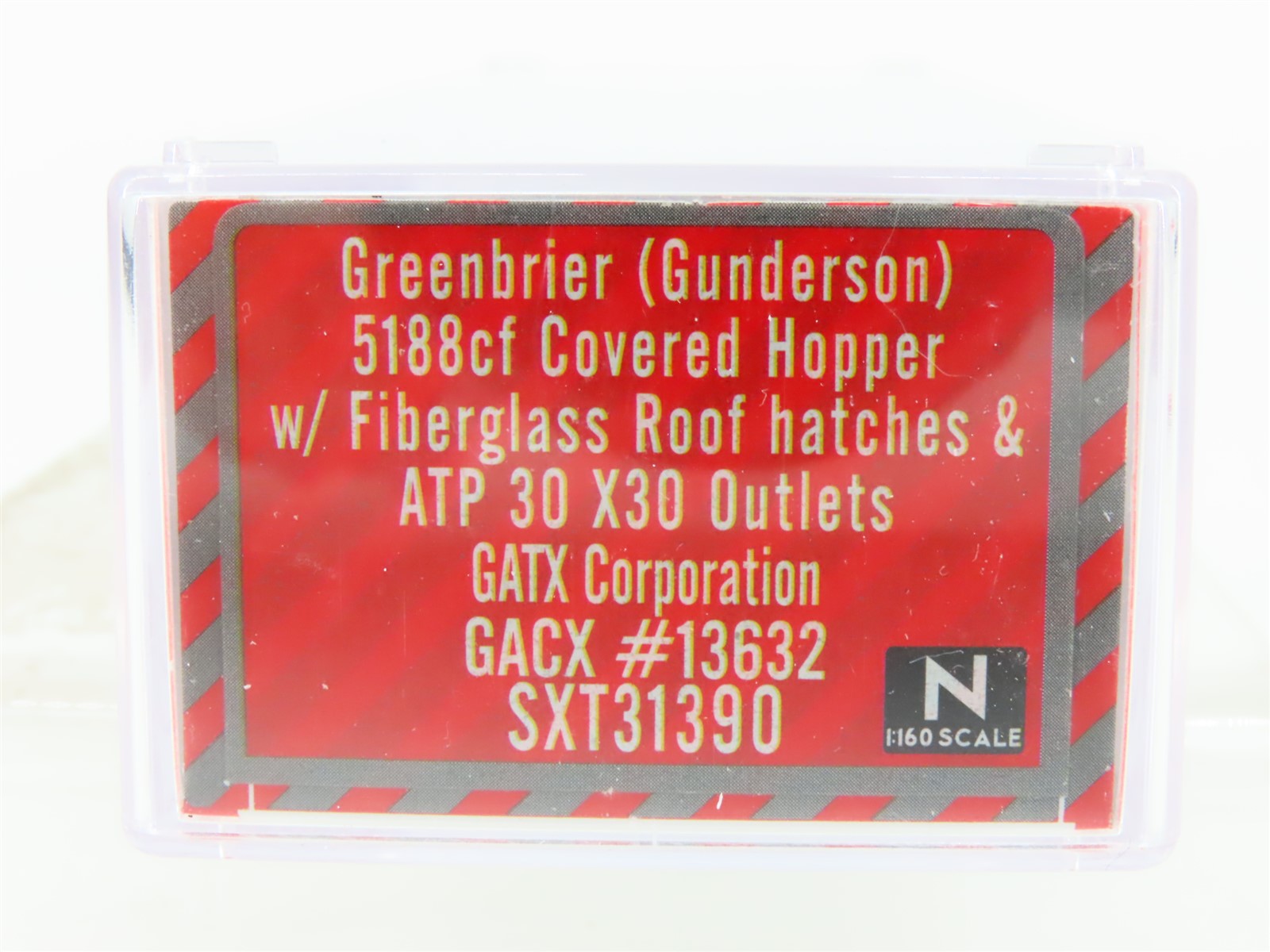 N Scaletrains.com SXT31390 Rivet Counter GACX GATX 3-Bay Covered Hopper #13632