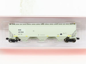 N Scaletrains.com SXT31400 KCS Kansas City Southern 3-Bay Covered Hopper #287364