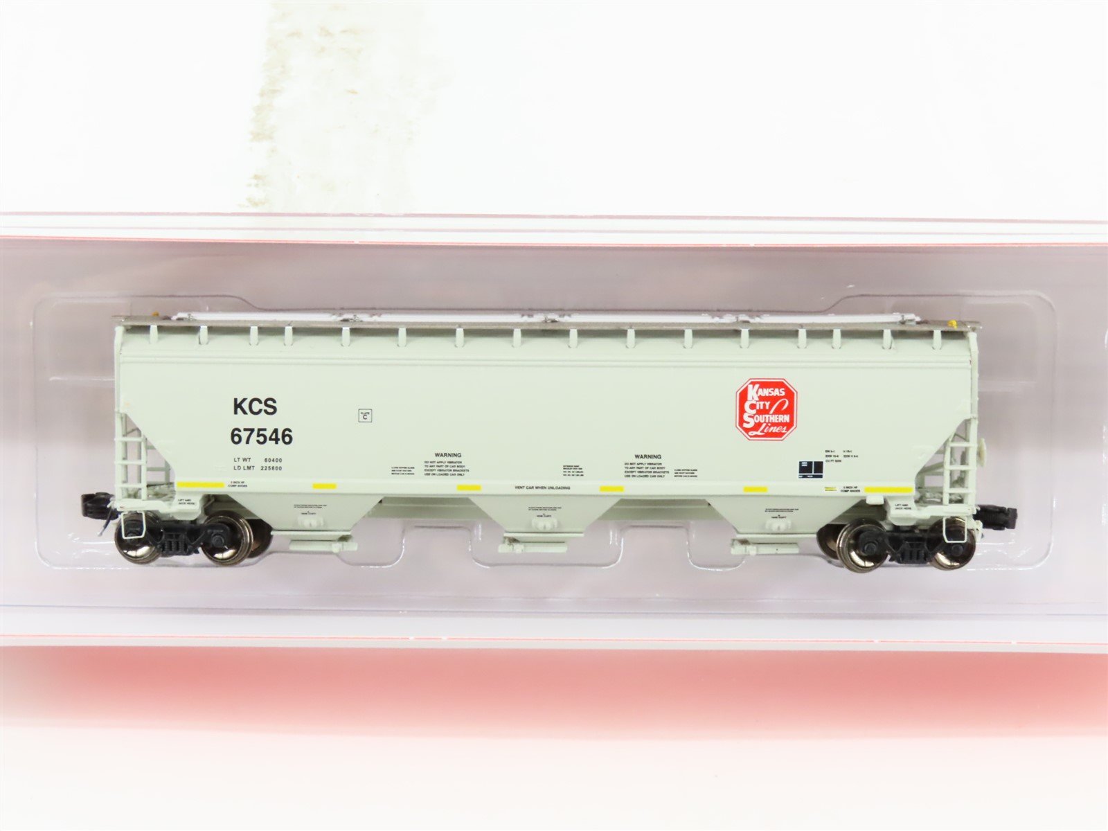 N Scaletrains.com SXT31406 KCS Kansas City Southern 3-Bay Covered Hopper #67546