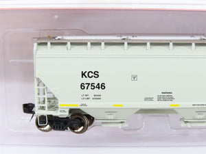 N Scaletrains.com SXT31406 KCS Kansas City Southern 3-Bay Covered Hopper #67546