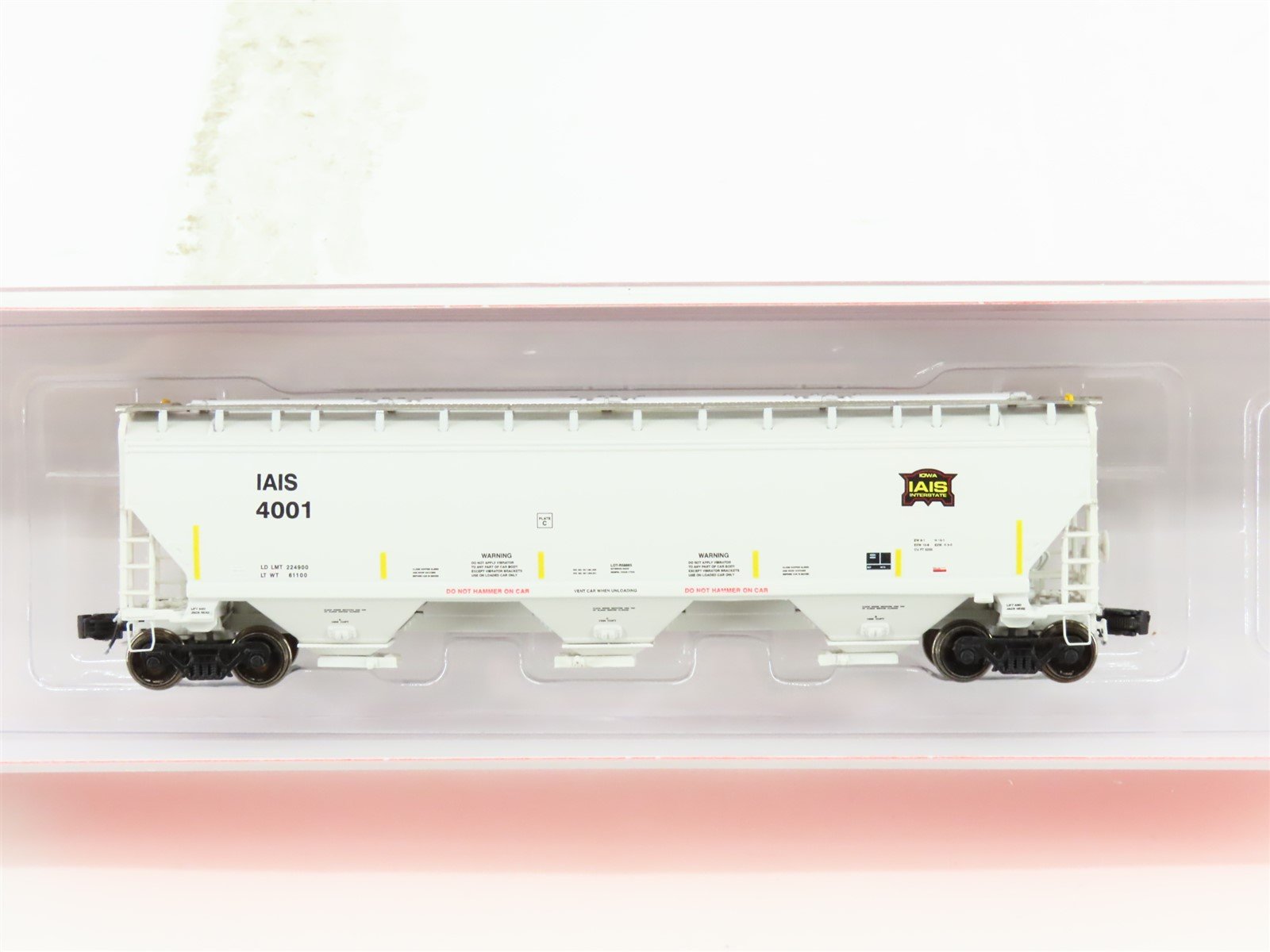 N Scaletrains.com SXT31409 IAIS Iowa Interstate 3-Bay Covered Hopper #4001