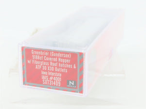 N Scaletrains.com SXT31409 IAIS Iowa Interstate 3-Bay Covered Hopper #4001