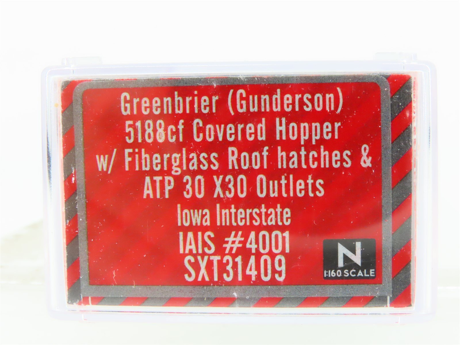 N Scaletrains.com SXT31409 IAIS Iowa Interstate 3-Bay Covered Hopper #4001