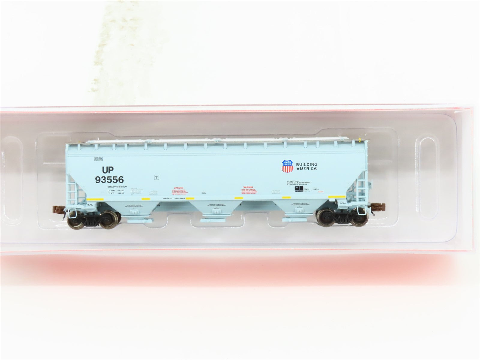 N Scaletrains.com SXT30957 UP Union Pacific 3-Bay Covered Hopper #93556