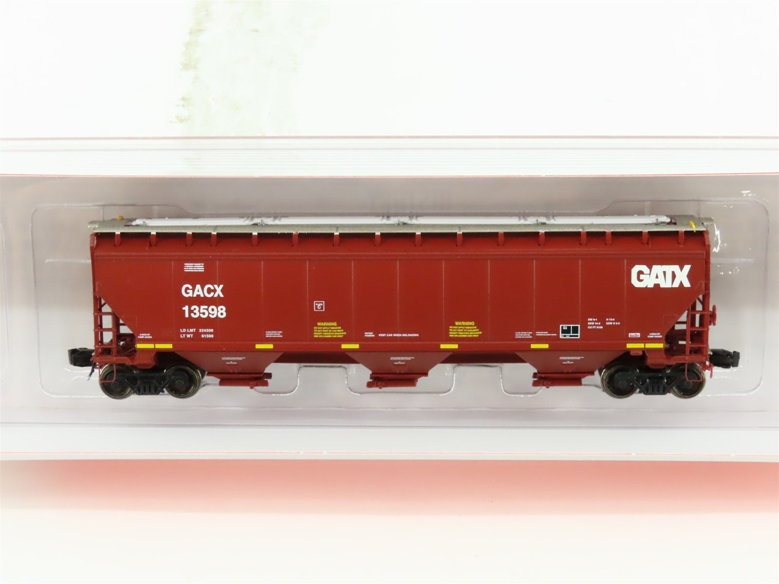 N Scaletrains.com SXT31389 Rivet Counter GACX GATX 3-Bay Covered Hopper #13598