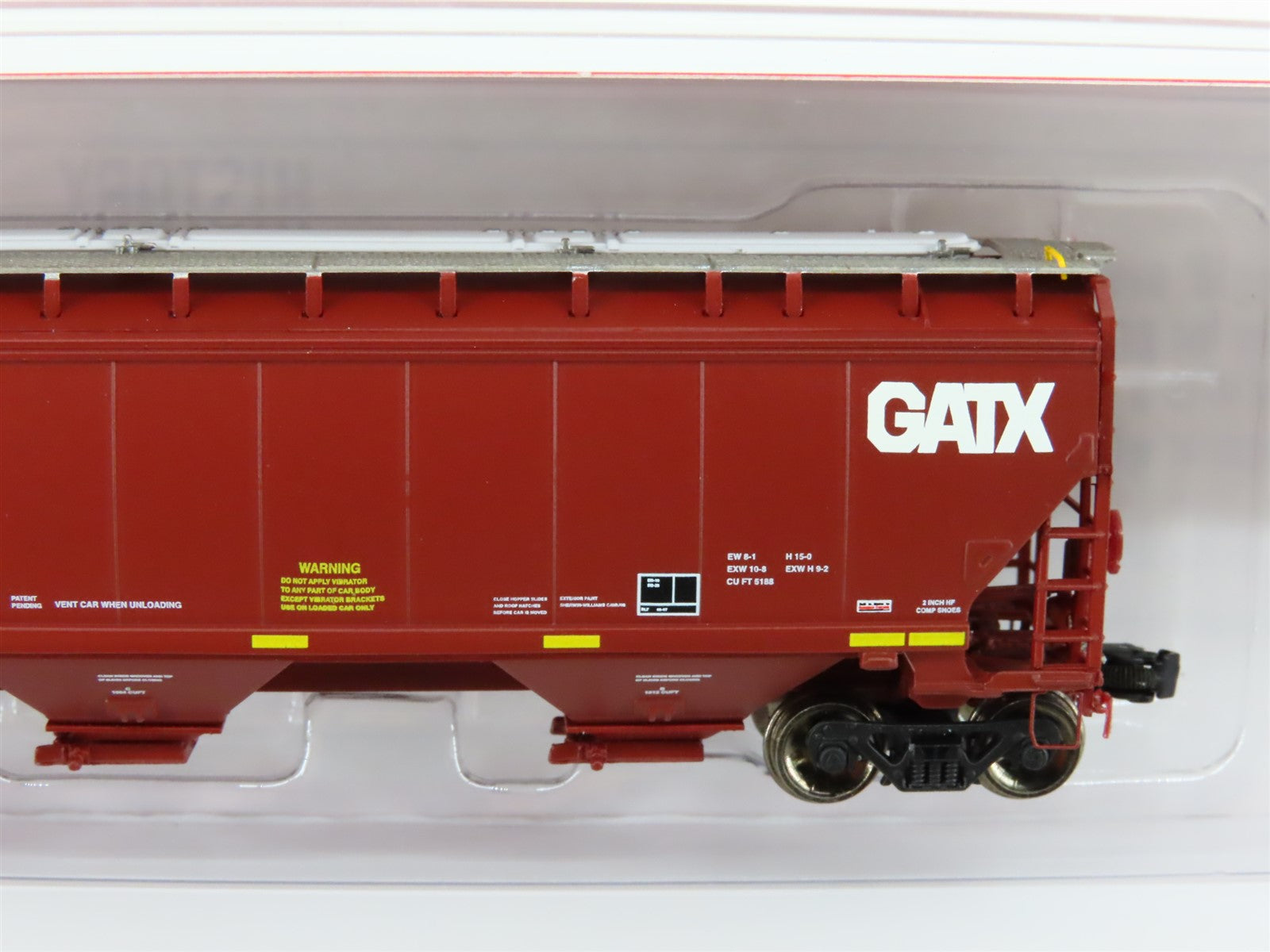 N Scaletrains.com SXT31389 Rivet Counter GACX GATX 3-Bay Covered Hopper #13598