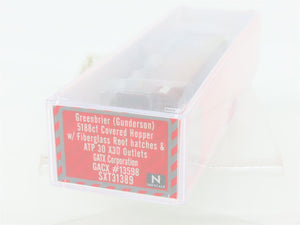 N Scaletrains.com SXT31389 Rivet Counter GACX GATX 3-Bay Covered Hopper #13598