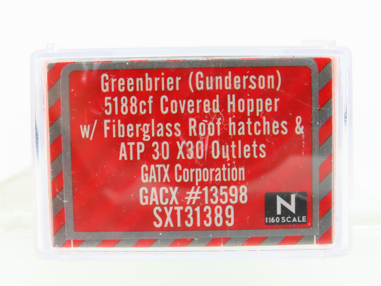 N Scaletrains.com SXT31389 Rivet Counter GACX GATX 3-Bay Covered Hopper #13598