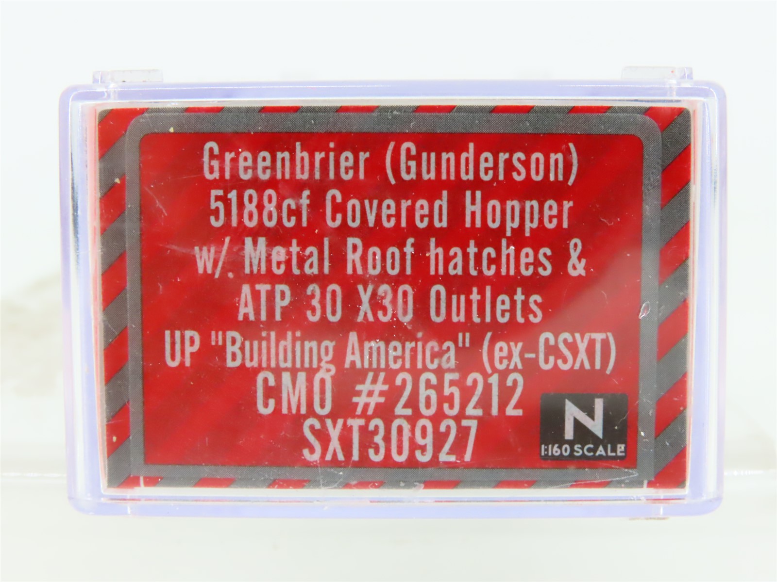N Scaletrains.com SXT30927 CMO Union Pacific 3-Bay Covered Hopper #265212