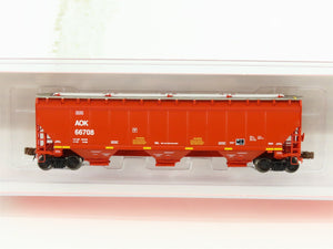 N Scaletrains.com SXT30904 AOK Arkansas Oklahoma 3-Bay Covered Hopper #66708