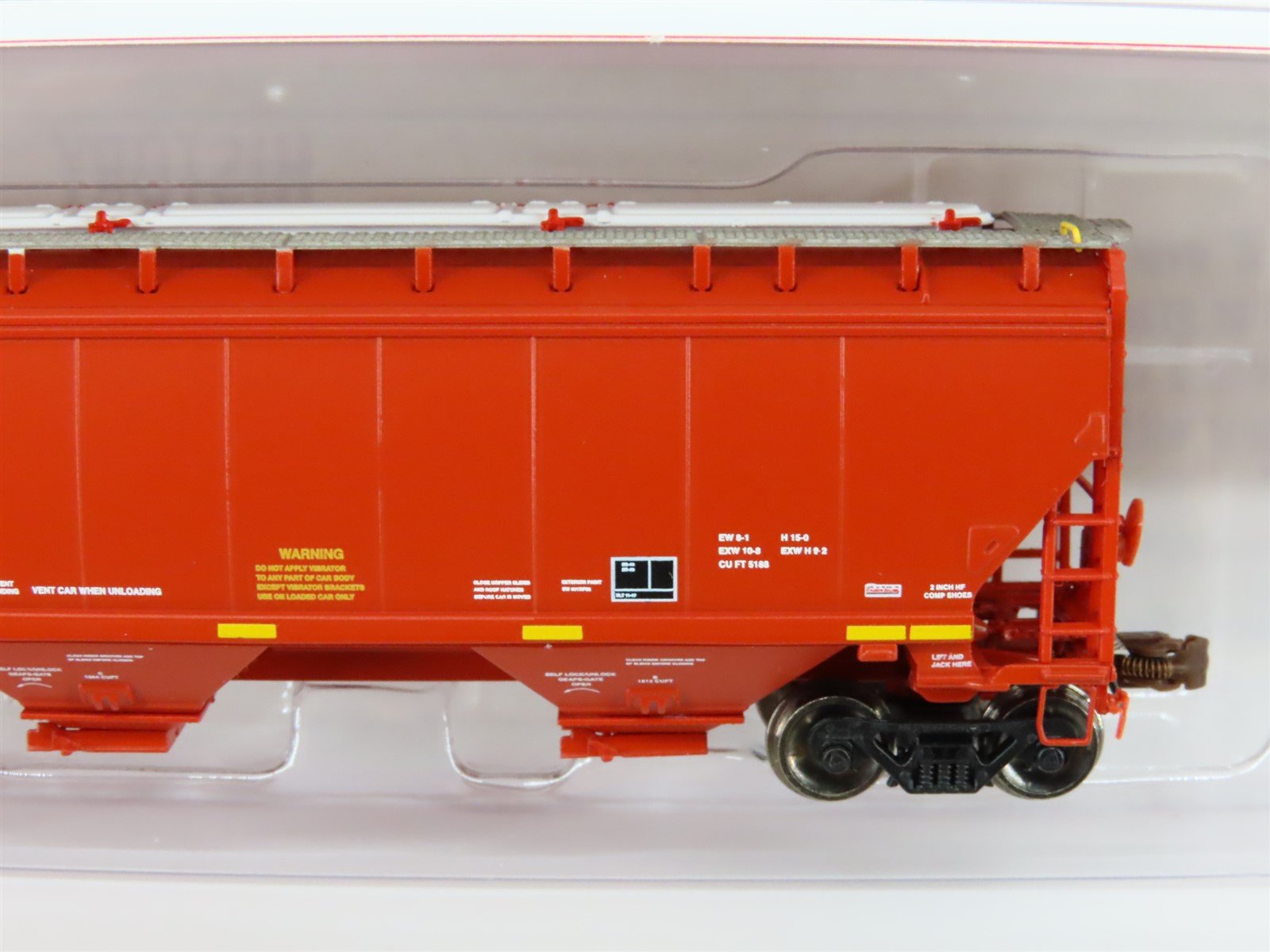 N Scaletrains.com SXT30904 AOK Arkansas Oklahoma 3-Bay Covered Hopper #66708