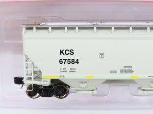 N Scaletrains.com SXT31408 KCS Kansas City Southern 3-Bay Covered Hopper #67584