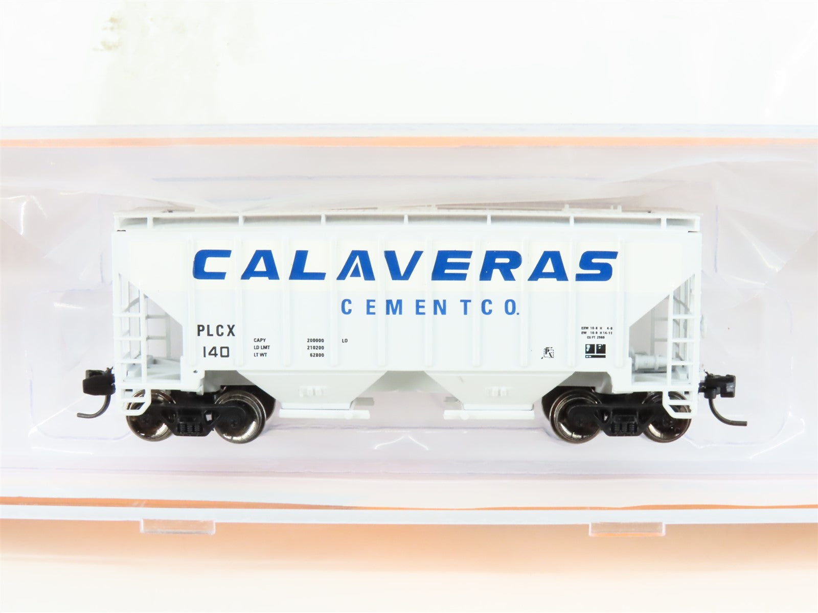 N Fox Valley Models FVM 85402-3 PLCX Calaveras Cement 2-Bay Covered Hopper #140