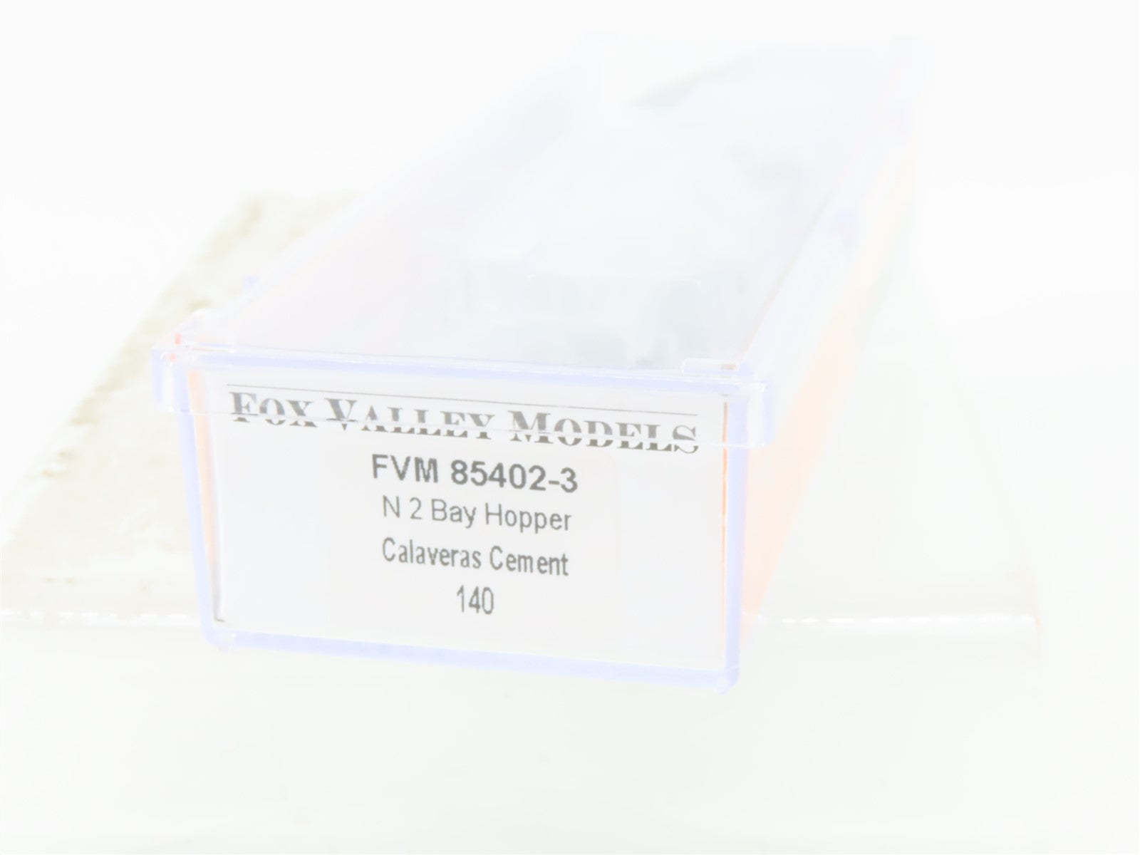 N Fox Valley Models FVM 85402-3 PLCX Calaveras Cement 2-Bay Covered Hopper #140