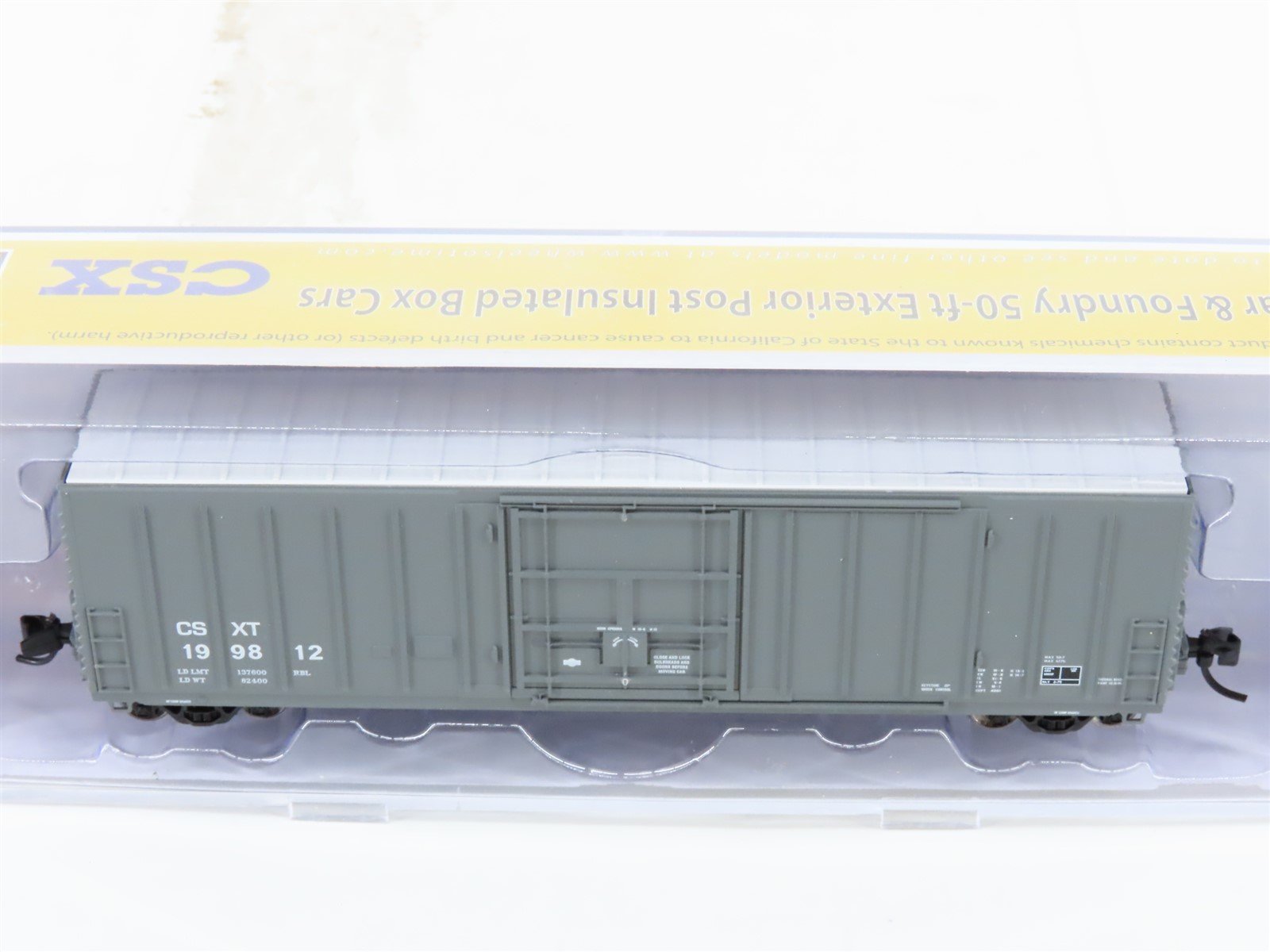 N Scale Wheels Of Time 61179 CSXT CSX Exterior Post Plug Door Box Car #199812