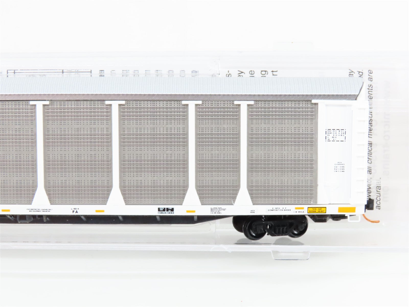 N Scale Micro-Trains MTL 11100200 WRWK KCS 89' Tri-Level Closed Autorack #300148