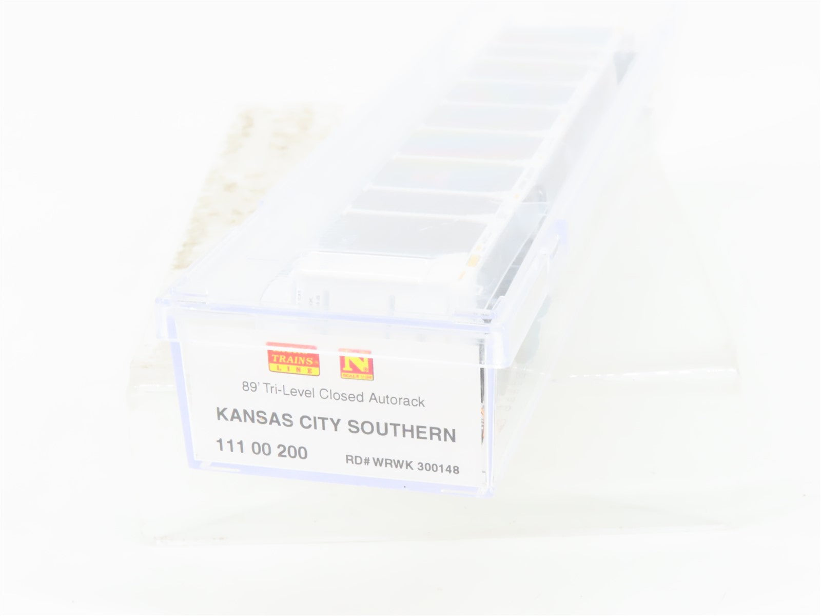 N Scale Micro-Trains MTL 11100200 WRWK KCS 89' Tri-Level Closed Autorack #300148