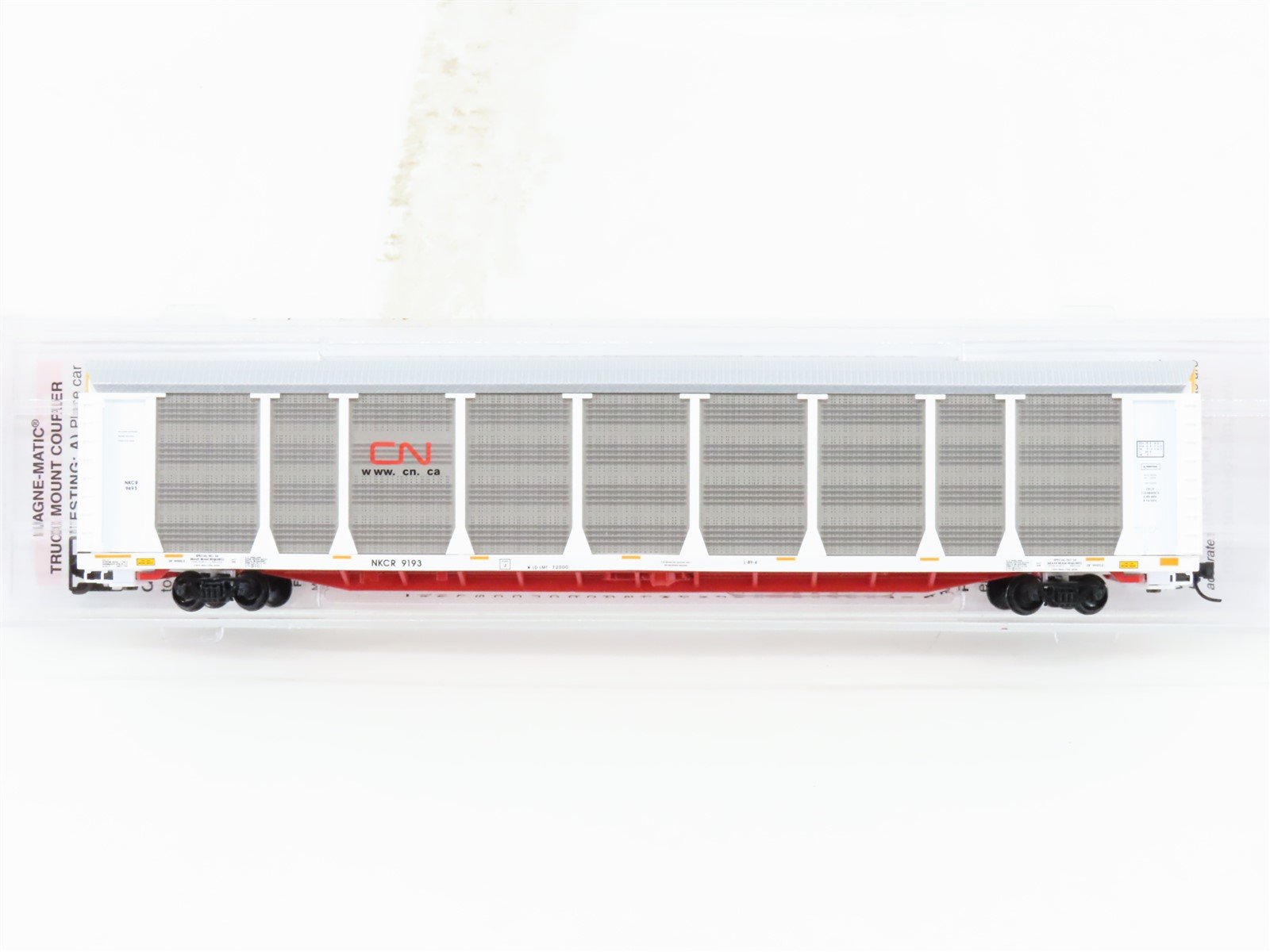 N Scale Micro-Trains MTL 11100340 NKCR CN 89' Tri-Level Closed Autorack #9193
