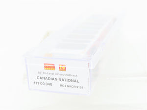 N Scale Micro-Trains MTL 11100340 NKCR CN 89' Tri-Level Closed Autorack #9193