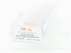 N Scale Micro-Trains MTL 11100210 ETTX BNSF 89' Tri-Level Closed Autorack 711052
