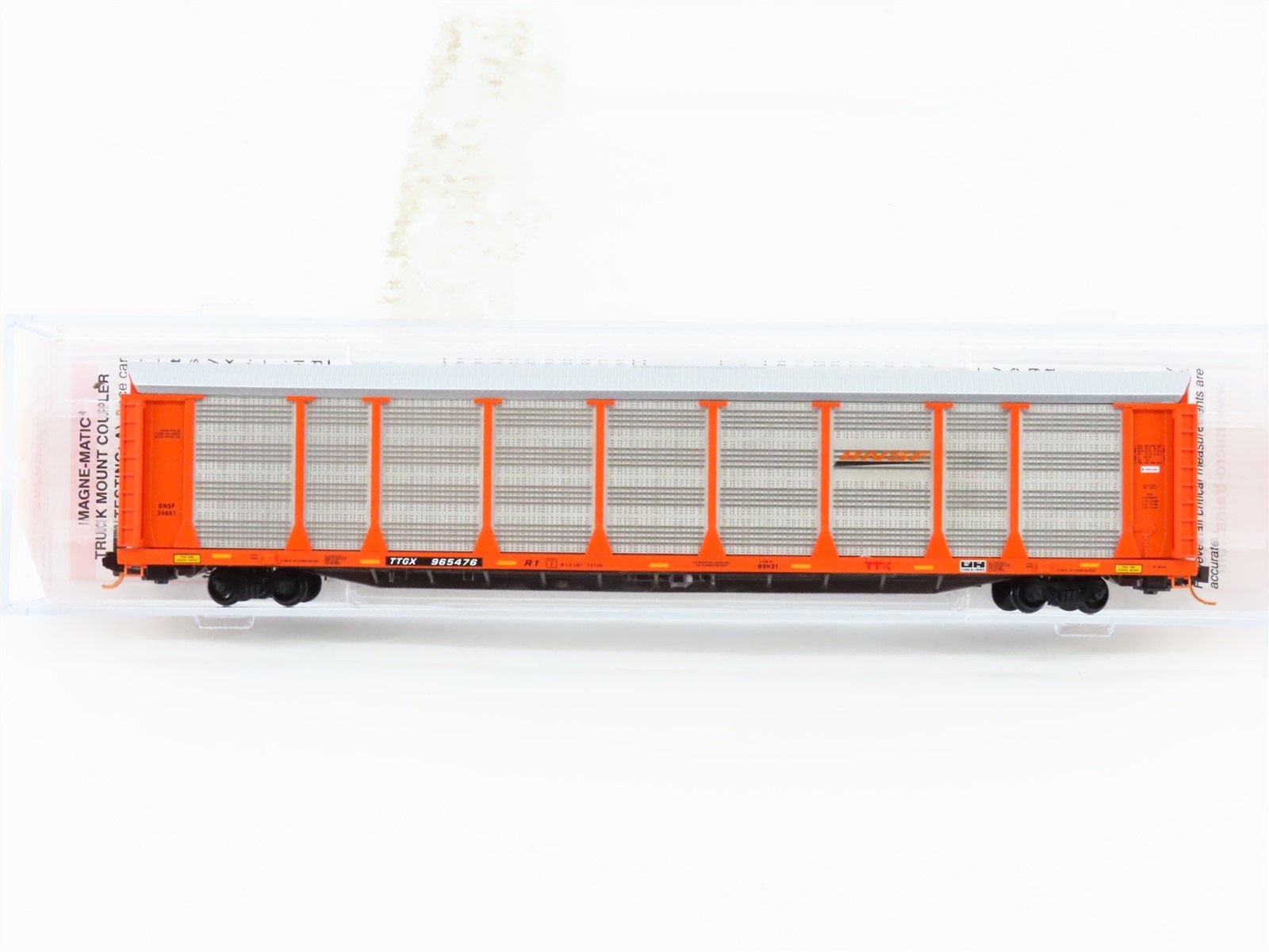 N Scale Micro-Trains MTL 11100160 TTGX BNSF 89' Tri-Level Closed Autorack 965476