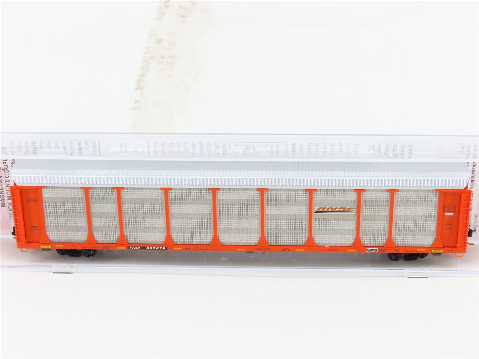 N Scale Micro-Trains MTL 11100160 TTGX BNSF 89' Tri-Level Closed Autorack 965476