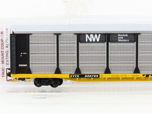 N Scale Micro-Trains MTL 11100330 ETTX N&W 89' Tri-Level Closed Autorack #800795