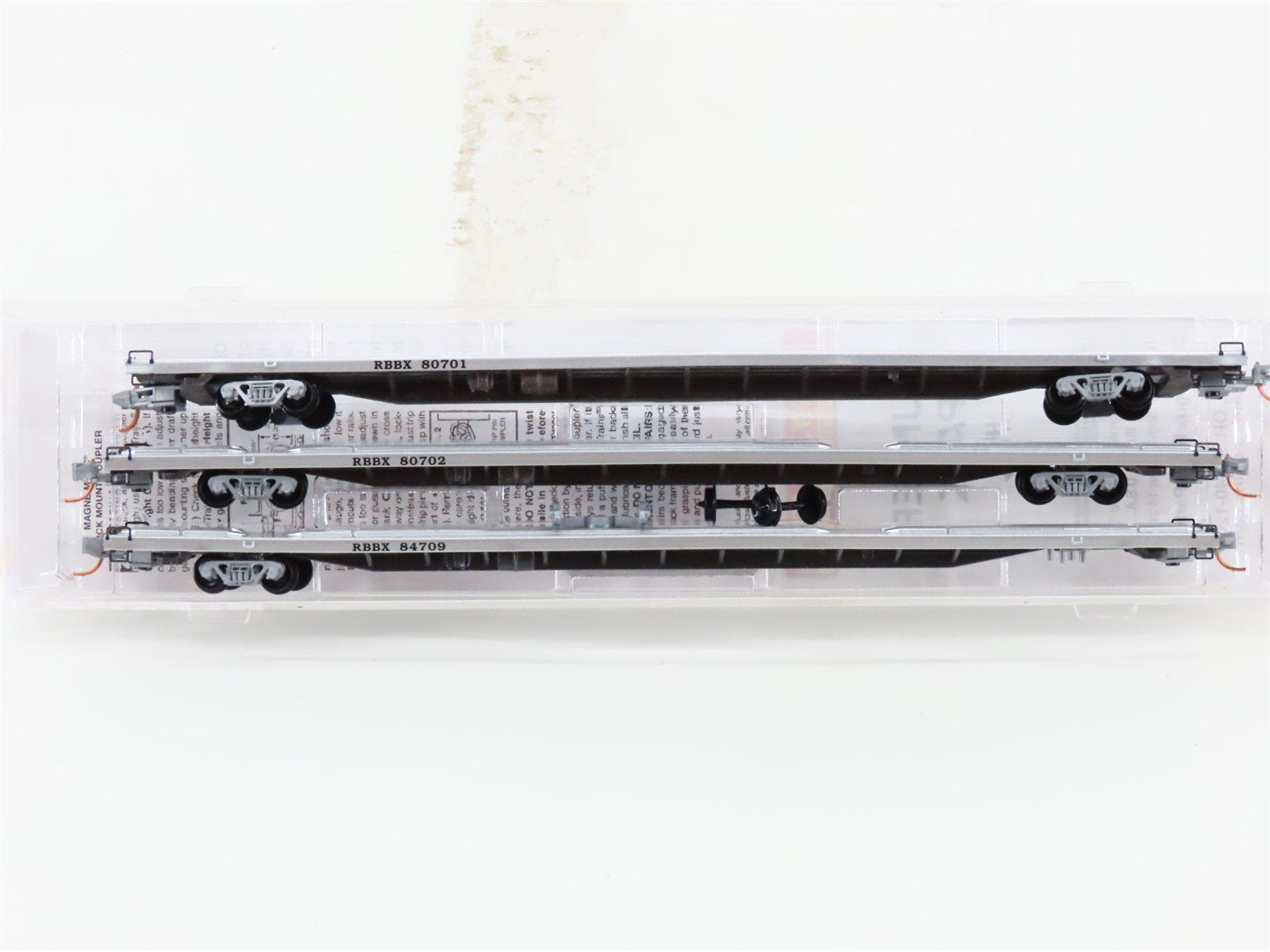 N Scale Micro-Trains MTL Runner Pack #39 RBBX Ringling Bros. 89' TOFC Flat Cars