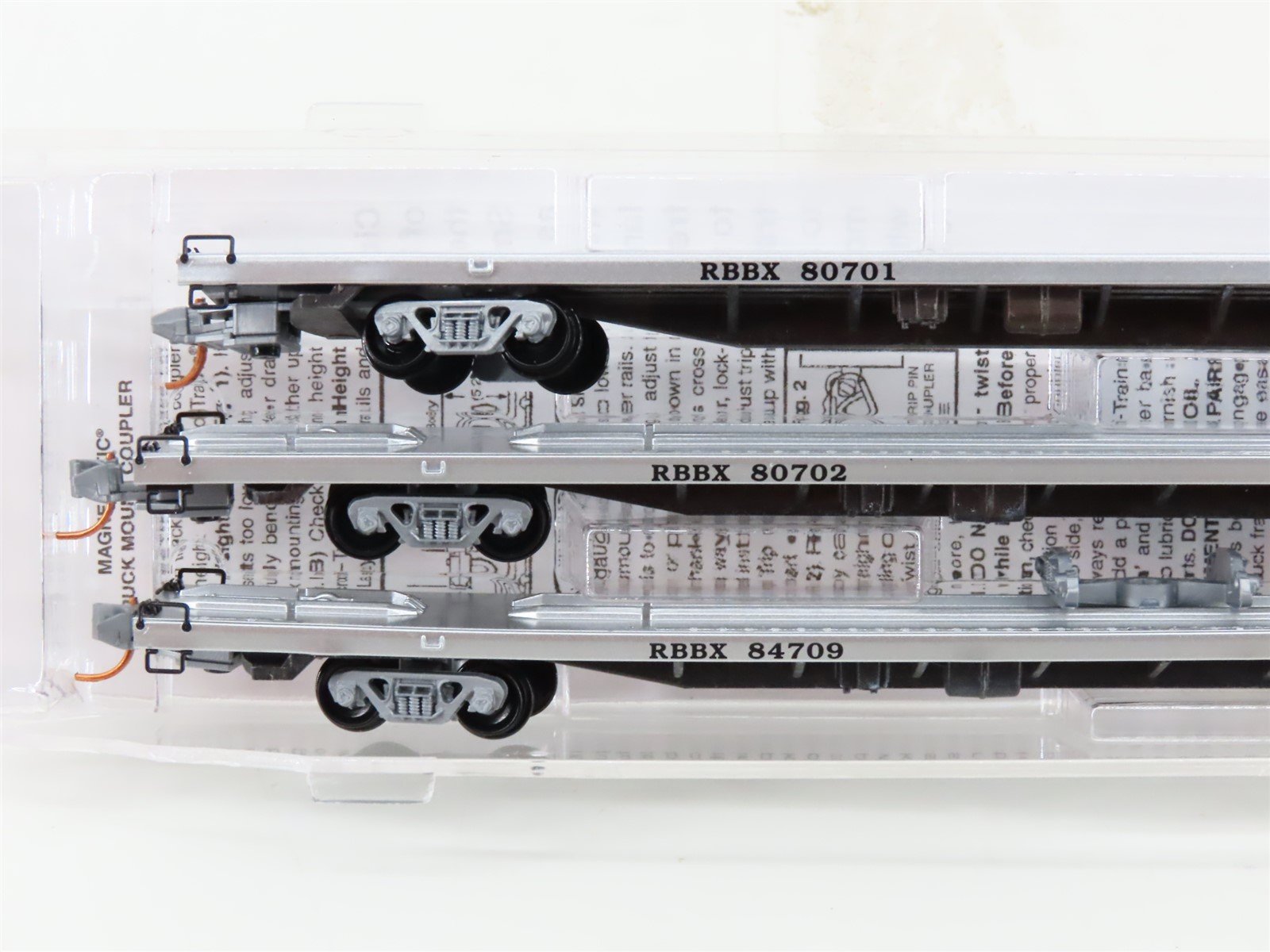 N Scale Micro-Trains MTL Runner Pack #39 RBBX Ringling Bros. 89' TOFC Flat Cars