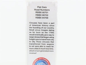 N Scale Micro-Trains MTL Runner Pack #39 RBBX Ringling Bros. 89' TOFC Flat Cars