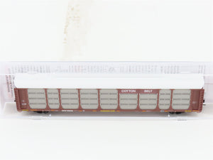 N Micro-Trains MTL 11100390 SSW Cotton Belt 89' Tri-Level Closed Autorack #80638