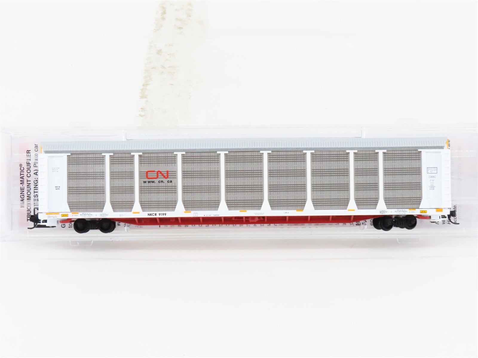 N Scale Micro-Trains MTL 11100341 NKCR CN 89' Tri-Level Closed Autorack #9199