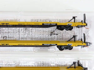 N Scale Micro-Trains MTL 99300033 TTX Trailer Train 89' TOFC Flat Cars 4-Pack