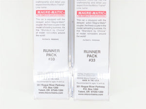 N Scale Micro-Trains MTL 99300033 TTX Trailer Train 89' TOFC Flat Cars 4-Pack