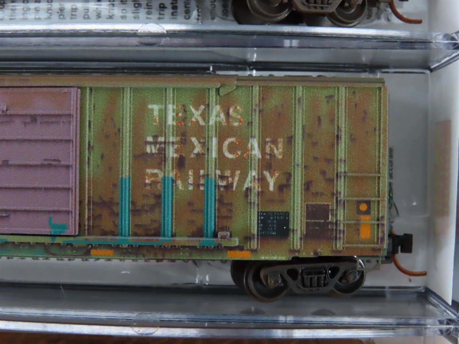 N Scale Micro-Trains MTL 50' Rib Side Box Cars 5-Pack - Weathered & Graffiti