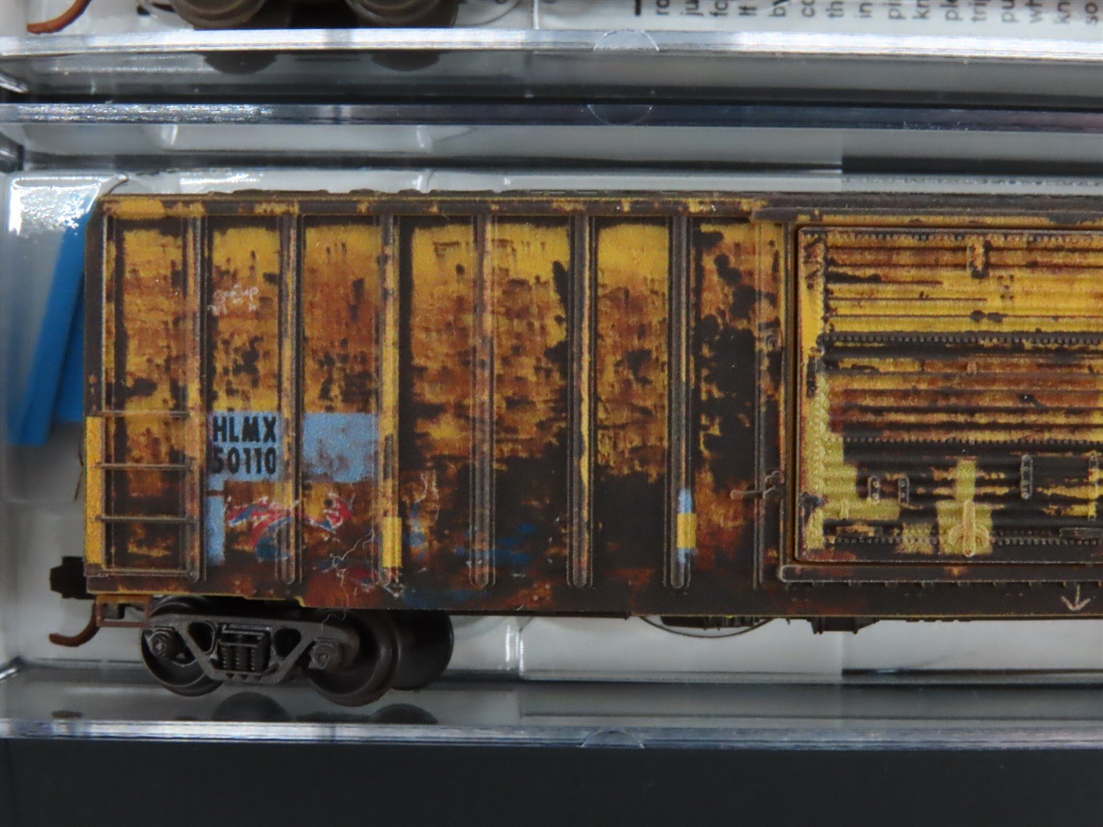 N Scale Micro-Trains MTL 50' Rib Side Box Cars 5-Pack - Weathered & Graffiti