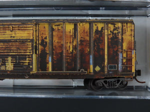 N Scale Micro-Trains MTL 50' Rib Side Box Cars 5-Pack - Weathered & Graffiti