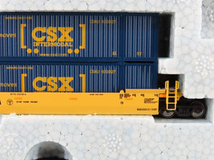 N KATO 106-6175 TTX / CSX Gunderson MAXI-IV Articulated 3-Unit Well Car w/ Load