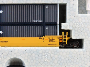 N KATO 106-6176 TTX / UMAX Gunderson MAXI-IV Articulated 3-Unit Well Car w/ Load