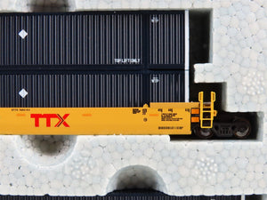 N KATO 106-6176 TTX / UMAX Gunderson MAXI-IV Articulated 3-Unit Well Car w/ Load