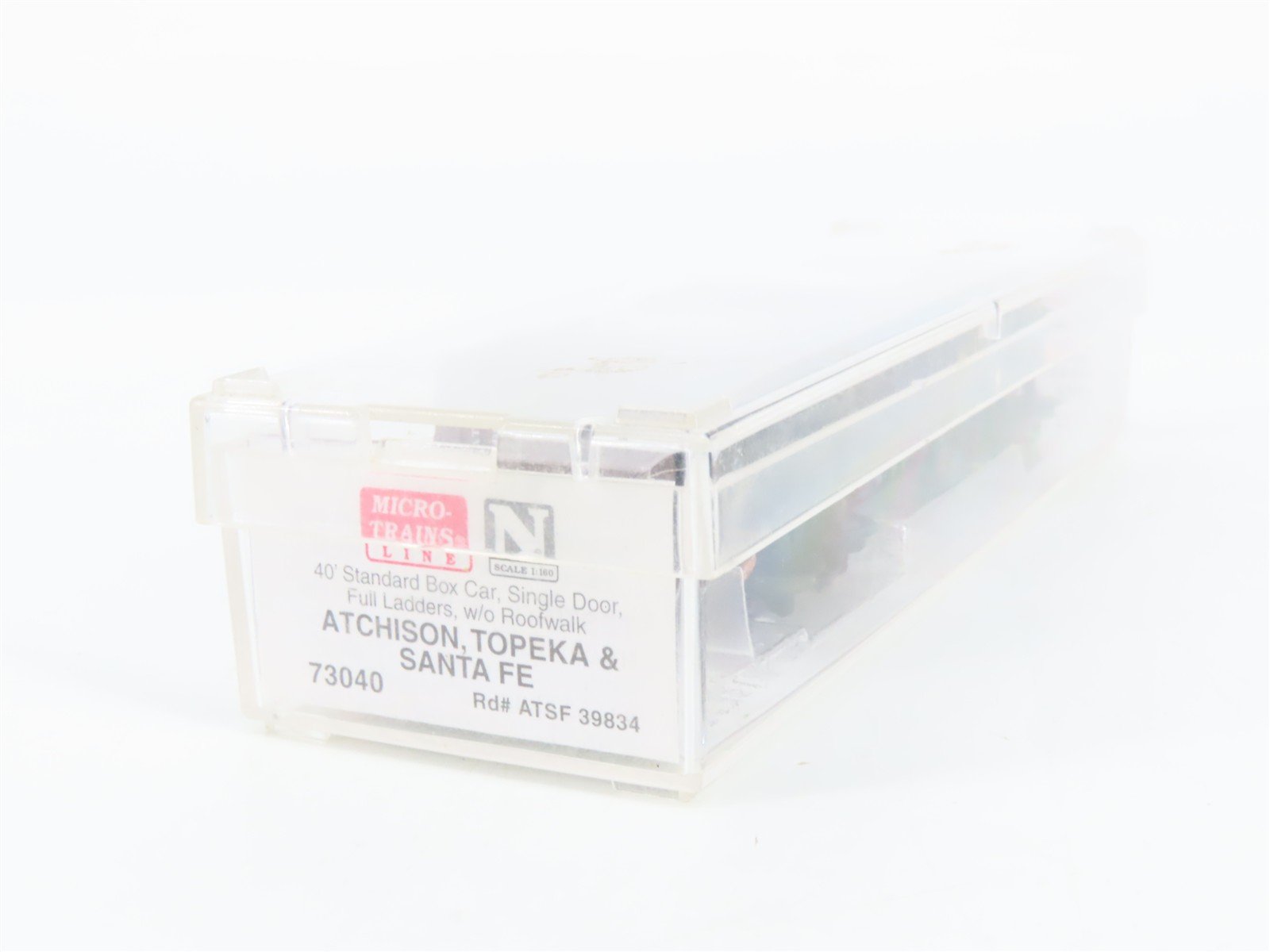 N Scale Micro-Trains 73040 ATSF Santa Fe 40' Box Car 39834 RTR