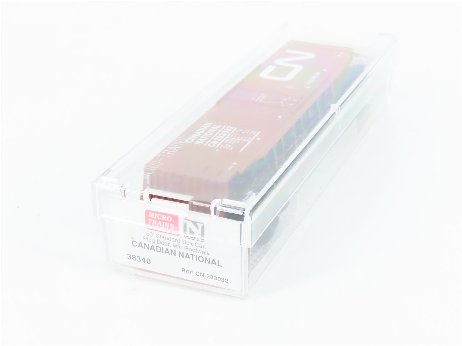 N Scale Micro-Trains 38340 CN Canadian National 50' Plug Door Box Car 283032 RTR
