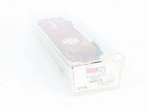 N Scale Micro-Trains 21110 ATSF Santa Fe 40' Plug Door Box Car 149953 RTR